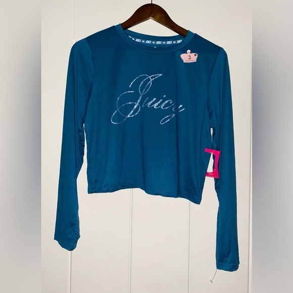 Juicy Couture Pajama Set Top & Short 2PC Set NEW Women L Logo Sleep Y2K Restful - Picture 9 of 15